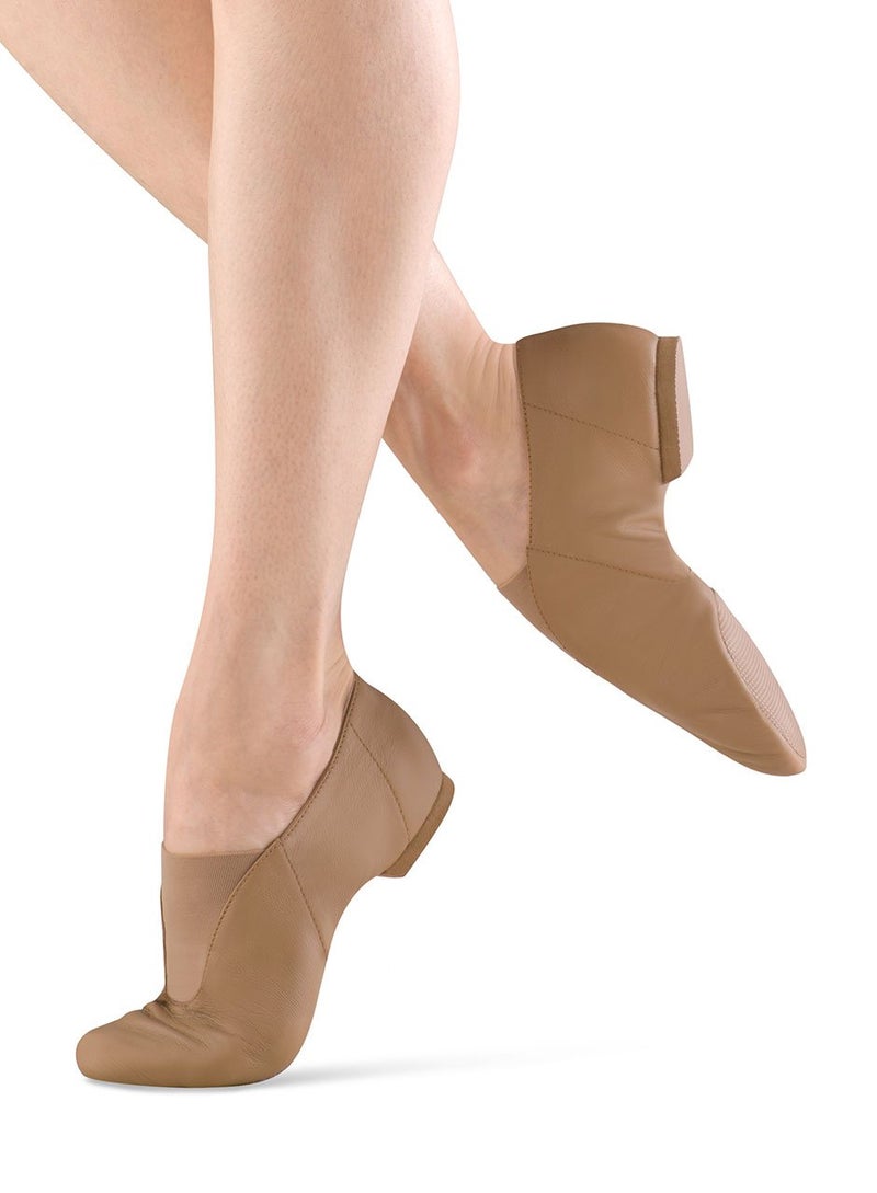 Bloch Girls' Super Jazz Leather Jazz Shoe, Tan, 13 X US Little Kid